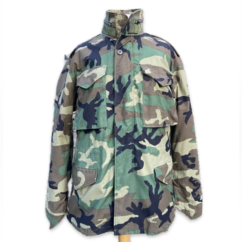 USGI Woodland Camo Parka Field Jacket Goretex Small